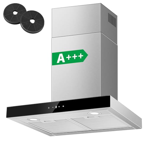 TopStrong A+++ Dunstabzugshaube 60cm, Abzugshaube Umluft/Abluft mit 400 m³/h Starker Saugleistung, Wandhauben inkl. Aktivkohlefilter, Touch-Bedienung 3 Stufen Inkl. Booster Stufen, Edelstahl Silber TopStrong A+++ Dunstabzugshaube 60cm, Abzugshaube Umluft/Abluft mit 400 m³/h Starker Saugleistung, Wandhauben inkl. Aktivkohlefilter, Touch-Bedienung 3 Stufen Inkl. Booster Stufen, Edelstahl Silber von TopStrong