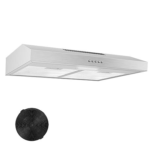 TopStrong Dunstabzugshaube 60cm Unterbau, Dunstabzugshaube 60cm Umluft/Abluft 201 m³/h, abzugshaube mit Aktivkohlefilter CF-K, Edelstahl Dunstabzugshaube, 3 Stufen, 2W LED-Licht TopStrong Dunstabzugshaube 60cm Unterbau, Dunstabzugshaube 60cm Umluft/Abluft 201 m³/h, abzugshaube mit Aktivkohlefilter CF-K, Edelstahl Dunstabzugshaube, 3 Stufen, 2W LED-Licht von TopStrong