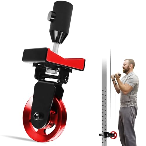 Topfinder Umlenkrolle für Power Rack, Gestellmontiert Seilrolle mit Kugellager 90mm Fitness Umlenkrollen für Seile Kabelturm Latzug Home Gym Zubehör Topfinder Umlenkrolle für Power Rack, Gestellmontiert Seilrolle mit Kugellager 90mm Fitness Umlenkrollen für Seile Kabelturm Latzug Home Gym Zubehör von Topfinder