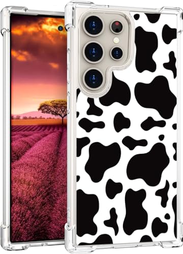 für S24 Ultra Hülle, Transparent Niedlicher Kuh-Druck Schutzhülle für Frauen Mädchen Kratzfeste Rückseite HandyHülle Case für Samsung Galaxy S24 Ultra für S24 Ultra Hülle, Transparent Niedlicher Kuh-Druck Schutzhülle für Frauen Mädchen Kratzfeste Rückseite HandyHülle Case für Samsung Galaxy S24 Ultra von Topgraph