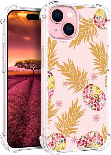für iPhone 15 Hülle, Transparent Süße Ananas Muster Schutzhülle für Frauen Mädchen Kratzfeste Rückseite HandyHülle Case für iPhone 15 für iPhone 15 Hülle, Transparent Süße Ananas Muster Schutzhülle für Frauen Mädchen Kratzfeste Rückseite HandyHülle Case für iPhone 15 von Topgraph