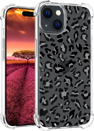 für iPhone 15 Plus Hülle, Leopard Gepard Muster Schutzhülle für Frauen Mädchen Kratzfeste Rückseite HandyHülle Case für iPhone 15 Plus von Topgraph