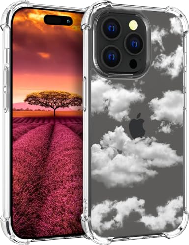 für iPhone 15 Pro Hülle, Transparent Süße Wolke Muster Schutzhülle für Frauen Mädchen Kratzfeste Rückseite HandyHülle Case für iPhone 15 Pro für iPhone 15 Pro Hülle, Transparent Süße Wolke Muster Schutzhülle für Frauen Mädchen Kratzfeste Rückseite HandyHülle Case für iPhone 15 Pro von Topgraph