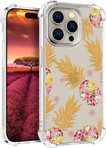 für iPhone 15 Pro Max Hülle, Transparent Süße Ananas Muster Schutzhülle für Frauen Mädchen Kratzfeste Rückseite HandyHülle Case für iPhone 15 Pro Max für iPhone 15 Pro Max Hülle, Transparent Süße Ananas Muster Schutzhülle für Frauen Mädchen Kratzfeste Rückseite HandyHülle Case für iPhone 15 Pro Max von Topgraph