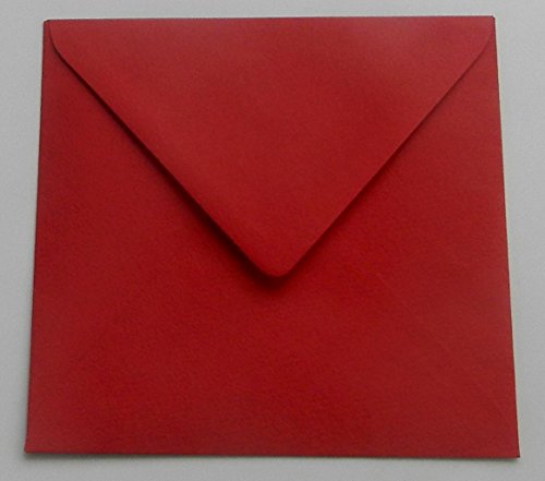 Briefumschläge quadratisch 14x14 cm - 100g/qm - versch. Farben zur Wahl (weinrot) von Tophobby