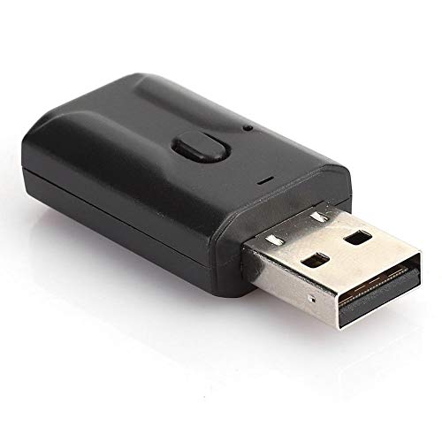 2-in-1-Bluetooth-Sender und -Empfänger, Unterstützung für drahtlosen USB-Audio-Transceiver-Adapter Freisprechanrufe Plug & Play für Lautsprecherkopfhörer TV und Heimstereoanlage von Topiky