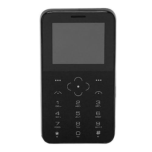 2G Handy, Einfaches Telefon, Dual SIM Karte, 2G Handy, 1400 MAh Handy, Beenden des Internets ohne Spiele, aus ABS, Gutes Signal, für Eltern, Schüler, ältere Menschen (Black) von Topiky