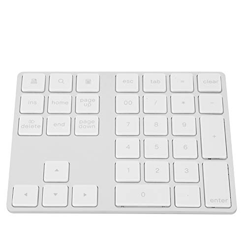 34 Tasten Numerische Tastatur, Digitaler, drahtloser -Nummernblock Tragbare, schlanke, ergonomische Tastatur mit Nummernblock, kompatibel mit für für für System für von Topiky