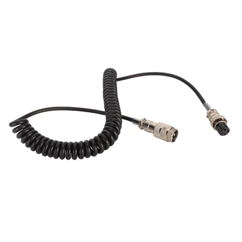 4 poliges Mikrofon Verlängerungskabel für Cobra CB Radio, CB Radio Mikrofon Verlängerungskabel, Langlebiges Spiralkabel für Uniden CB Radio 4 poliges Mikrofon Verlängerungskabel für Cobra CB Radio, CB Radio Mikrofon Verlängerungskabel, Langlebiges Spiralkabel für Uniden CB Radio von Topiky
