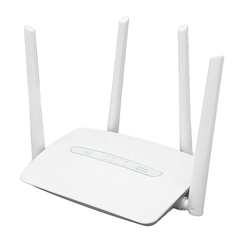 4G LTE Modemrouter, Mobiler WLAN Hotspot mit SIM Kartensteckplatz, 4 Externe Antennen, Unterstützt WLAN und Kabelverbindung, 32 Benutzerfreigabe (EU-Stecker 100–240 V) von Topiky