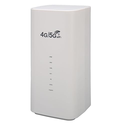 4G LTE Router mit SIM Kartensteckplatz, Kabelloser Mobiler WLAN CPE Hotspot mit 4 Antennen, Anschluss für Bis zu 32 Benutzer, Integrierter WLAN Antenne und 4G Antenne (EU-Stecker) von Topiky