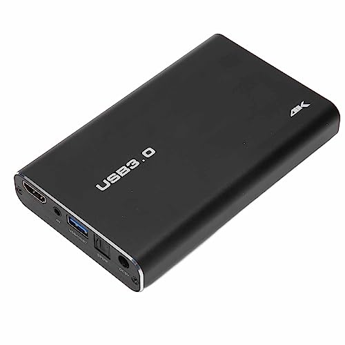 4K Ultra HD Digital Media Player für USB Laufwerke und Speicherkarten, HD Media Player, Video Foto Musik PPT Media Player mit Auto Loop Play Unterstützung PPT (EU) von Topiky