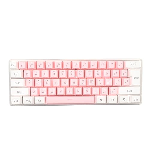 60% Kabelgebundene Gaming Tastatur, RGB Hintergrundbeleuchtung, Tastatur, Kompakte 61 Tasten Tastatur für PC Gamer, Reise Business Tastatur für11 10 8 7 Vista fürXP (4) von Topiky