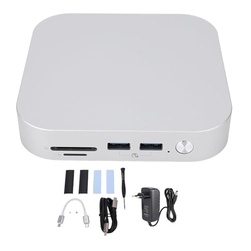 7 In 1 M4 Dock und Stand DP Hub für Formac M4 Dock und M4 Pro 2024, Legierstand und Hub mit 10 Gbit/S USB AX3 M.2SSDX2 Speicherspeicherkarte 40 GBPS Bandbreite PCIe 4.0m.2 (EU-Stecker) von Topiky