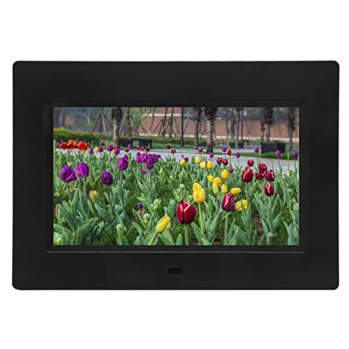 7-Zoll-Digital-Bilderrahmen, 1024 X 600 IPS-Bildschirm-Fotorahmen, Musikvideo-Wiedergabe, Elektronisches Album (EU-Stecker) von Topiky