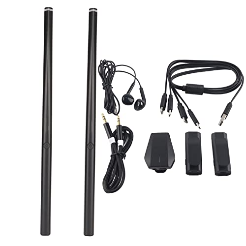 Air Electronic Drum Somatosensory, Air Electronic Drum Kit, Drumsticks für Erwachsene und Kinder, Virtual Air Drumsticks Unterstützen MIDI, Tragbarer Digitaler Midi Übungsdrumstick von Topiky