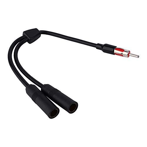 Auto-Antennen-Splitter-Adapter Autoradio-Antenne Stereo 2 Buchse auf 1 Stecker Splitter Verlängerungskabel Draht von Topiky