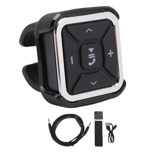 Bluetooth 5.0 Media Taste Remote, Elektronische Drahtlose Bluetooth Medien Taste Remote Selfie Steuerung, Drahtlose Lenkrad Musiksteuerungstaste für Auto von Topiky