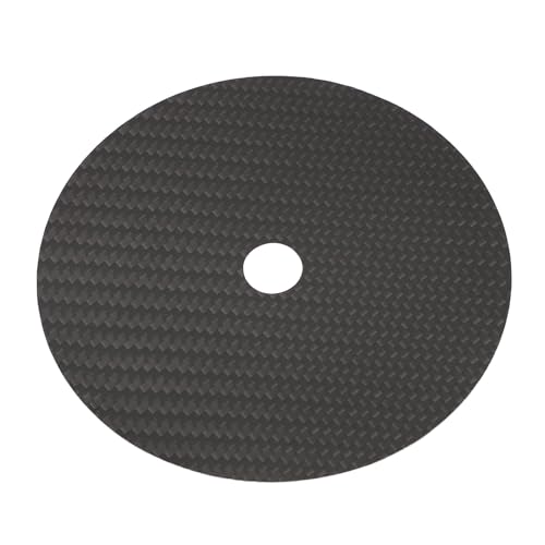 CD-Tuning-Pad aus Kohlefaser, Reduzierung von Hochfrequenzgraten, Verbesserte Signalgenauigkeit, Klarere Klangqualität, CD-Matte mit Einer Dicke von 0,2 Mm, Geeignet für (Black) von Topiky