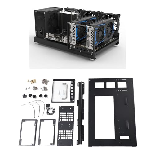 Topiky DIY Computer Motherboard Gehäuse Rack, ATX M ATX ITX Motherboards Offenes Gehäuse, ATX Offenes Gehäuse Gehäuse Rack Leistungsstarke Kühlung Stahlplatte PC Gehäuse mit Griff Topiky DIY Computer Motherboard Gehäuse Rack, ATX M ATX ITX Motherboards Offenes Gehäuse, ATX Offenes Gehäuse Gehäuse Rack Leistungsstarke Kühlung Stahlplatte PC Gehäuse mit Griff von Topiky