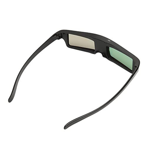 DLP Link 3D Brille, Wiederaufladbare 3D Active Shutter Brille für Alle DLP Link 3D Projektoren, Kompatibel mit 96 Bis 144 Hz, Eingebauter Wiederaufladbarer Akku (KX30) von Topiky