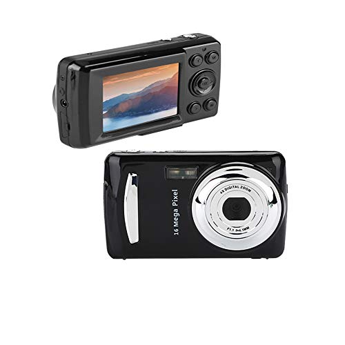 Digitalkamera, 720P HD 2,4 "LCD-Bildschirm 4X Digitalzoom 2MP 30fps Videokamera Camcorder Unterstützung TF-Karte für Kinder Kinder (Schwarz) von Topiky