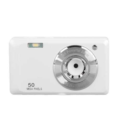 Digitalkamera 4K 50 MP 16x Zoom mit Autofokus, 2,7 Zoll Farbdisplay, Tragbare Kompakte Kamera für die Heimreise, für Jugendliche Erwachsene Anfänger Digitalkamera 4K 50 MP 16x Zoom mit Autofokus, 2,7 Zoll Farbdisplay, Tragbare Kompakte Kamera für die Heimreise, für Jugendliche Erwachsene Anfänger von Topiky