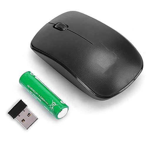 Drahtlose Maus, 2,4 GHz Drahtlose Ergonomische Maus 1600DPI Computermaus Laptop-Maus USB-Maus 3 Tasten mit -Empfänger für für OS von Topiky