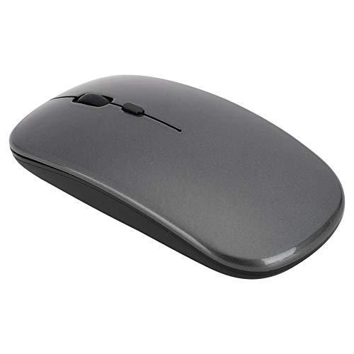 Drahtlose Maus, 2.4G Drahtlose ergonomische Maus Computermaus Laptop-Maus USB-Maus 2 Tasten mit USB-Empfänger Schnurlose drahtlose Mäuse für Windows, iOS(Grau) von Topiky