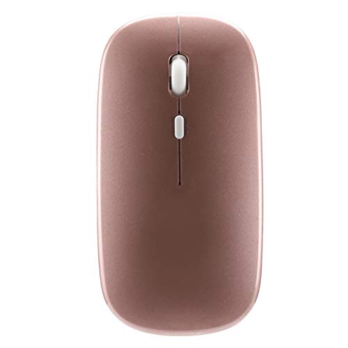 Drahtlose Maus, 2.4G Drahtlose ergonomische Maus Computermaus Laptop-Maus USB-Maus 2 Tasten mit USB-Empfänger Schnurlose drahtlose Mäuse für Windows, iOS(Rose golden) von Topiky