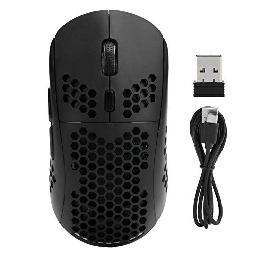 Drahtlose Maus, BT3.0 + 5.0 + 2.4G Ergonomische Mäuse mit RGB-Licht, 3600 DPI mit 5 Stufen, Rauscharm mit 6 Tasten für Desktop-PC von Topiky