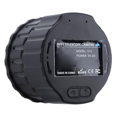 Drahtloses Digitales WiFi Okular, HD 4 Megapixel Kamera für Optische 25 mm 50 mm Teleskope und Mikroskope, Elektronische WiFi Okularkamera für 1,18 1,97 Zoll Teleskope (Black) von Topiky