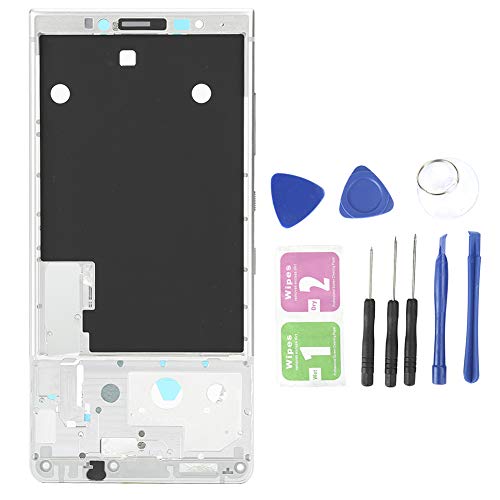 Frontrahmen des LCD-Bildschirms, Austausch des Smartphone-Rahmens, Rahmen Full Set Display Touchscreen für BlackBerry KEY2/KEYTWO/BBF100‑1/‑2/‑6 LCD-Bildschirm (Sliver/Rot) (Silber) von Topiky