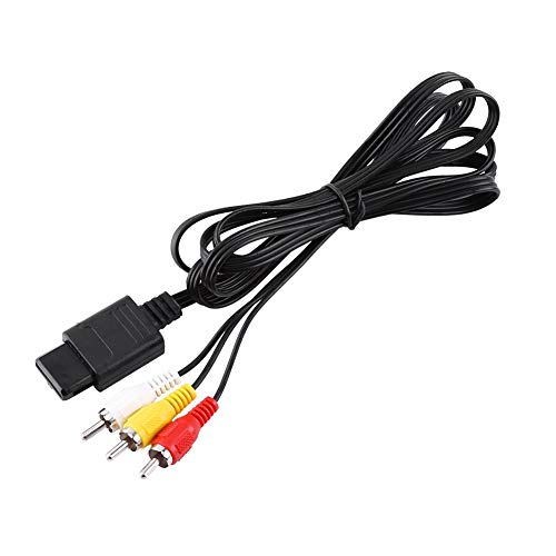 Für N64 A/V-Kabel Kabel 1,8 m Audio-TV-Video-Kabel A/V Composite-Cinch-Kabel für Nintendo N64 von Topiky
