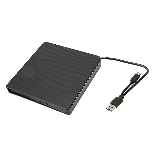 Gehäuse-Kit für Externe Optische Laufwerke, Ultraflacher, Tragbarer USB 3.0 Typ C Externer CD-Brenner, Kompatibel mit 9,5 Mm 9 Mm SATA-Fach Zum Laden von CDs, DVDs, BDs, (Typ C) von Topiky