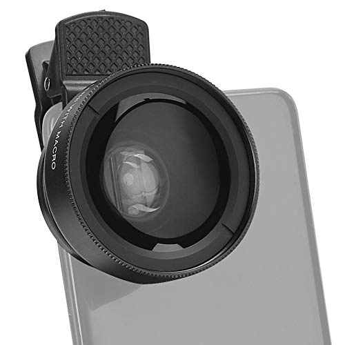 Handy-Objektivaufsatz, 2-in-1-Clip-on-Handy 0,45-facher Weitwinkel + 12,5-faches Makro-Objektiv HD für Smartphone-Nahaufnahmen Zubehör von Topiky