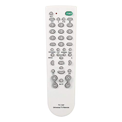 Intelligente Universal TV Fernbedienung, Ersatzfernbedienungseinheit TV-139F / Geringer Stromverbrauch/Klein/Weiß von Topiky