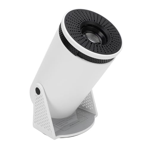 Intelligenter Kleiner Projektor, Tragbarer 4K 1080P HD Heimvideoprojektor mit WiFi 6, BT 5.3, Automatischer Korrektur, 260 Zoll Bildschirm (EU) von Topiky