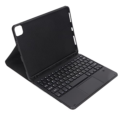 Kabellose BT Tastaturhülle für IOS Tablet 10,9 Zoll 11 Zoll, Magnetische Verbindung, Geringer Stromverbrauch, 3 Ständer, Schwarz von Topiky