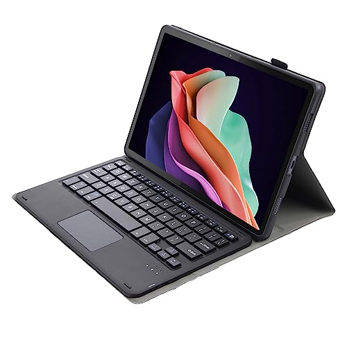 Kabellose Tablet Tastatur mit Magnetischer Hülle, Stifthalter, Präzise Aussparung, Kompatibel mit Tab P11 2. Generation, Pad Plus 2023 11,5 Zoll (Black) von Topiky