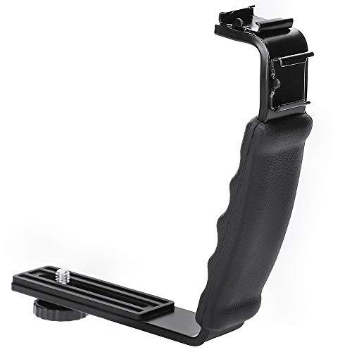 Kamera L Halterung, L-förmiger Handgriff-Videostabilisator mit Kaltschuhschnittstelle für OM 4/für Osmo Mobile 2 3 von Topiky