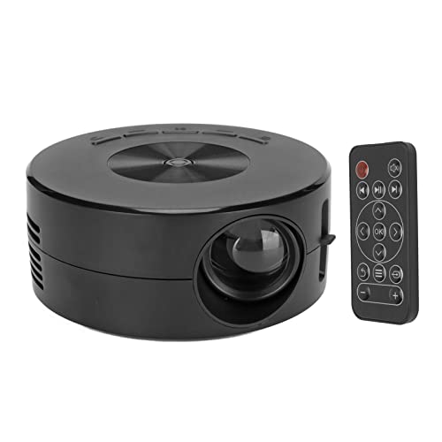 Kinderprojektor, Heimkino Filmprojektor, Tragbarer Videoprojektor, TFT LCD, Eingebaute 4 Ohm 2 W Lautsprecher, für Kinder, Weihnachts und Neujahrsgeschenke, Schwarz von Topiky