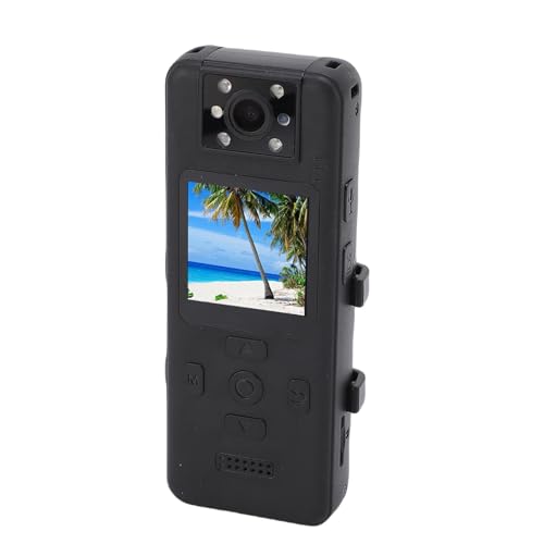 Körperkamera mit Audio- und Videoaufzeichnung, Tragbarer 4K-HD-Camcorder mit Magnetischem Rückclip und um 180° Drehbarem Objektiv, Tragbare Action-Körperkamera, Tragbares DV für Körperkamera mit Audio- und Videoaufzeichnung, Tragbarer 4K-HD-Camcorder mit Magnetischem Rückclip und um 180° Drehbarem Objektiv, Tragbare Action-Körperkamera, Tragbares DV für von Topiky