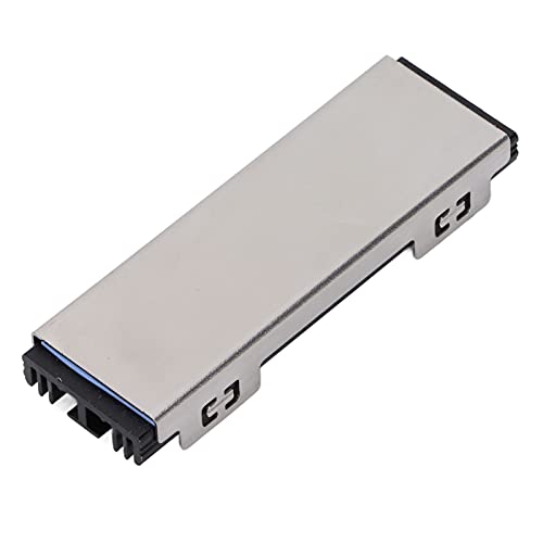 M.2 SSD/2280 Kühlkörper Aluminiumlegierung Langlebig Effiziente Wärmeableitung Rostschutz SSD-Kühler für Desktops, Hochleistungs-SSD-Kühler (Schwarz) von Topiky