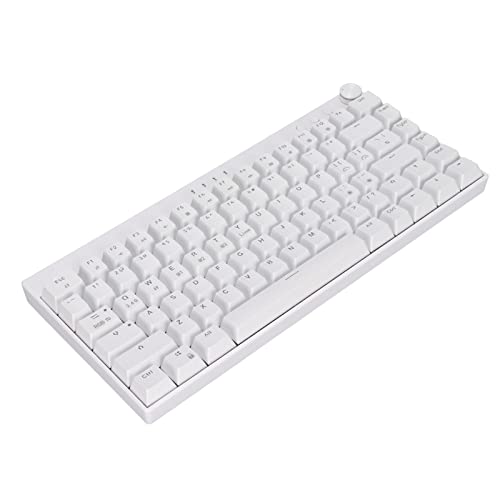 Mechanische Tastatur, Tastatur mit 82 Tasten, RGB-Hintergrundbeleuchtung, Kabellose 2,4 G / BT3.0/5.0 / Typ C Kabelgebundene, Ergonomische Schreibmaschine, für Office-Spiele von Topiky