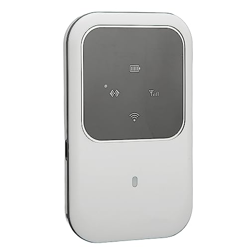 Mobiler 4G-LTE-Hotspot-Router, Schlanker Tragbarer 4G-WLAN-Router Schlanker Tragbarer 4G-WLAN-Router mit SIM-Kartensteckplatz und LED-Smart-Display für Reisen, Ferienwohnungen, von Topiky