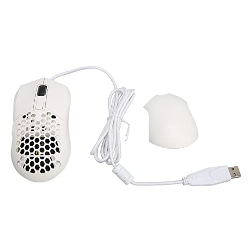 Model D Minus Mouse Superleichte RGB Gaming Maus mit 7200 DPI Sensor, Design, Ergonomisch, 6 Programmierbare Tasten für Komfortables und Effizientes Gaming (White) von Topiky