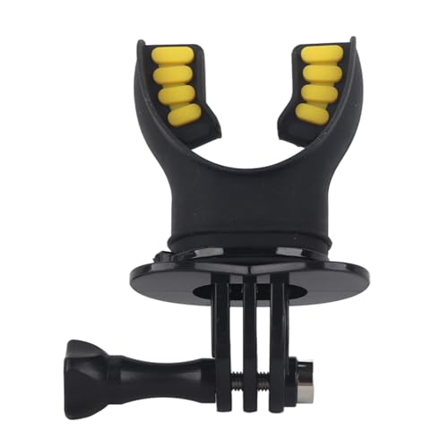 Mundbisshalter Adapter für Mundstücke Surfen Tauchen Skaten mit Schwimm- und Trageband für 7/6/5/4/3/3 + für für XiaoYi Action Camera(Schwarz) von Topiky
