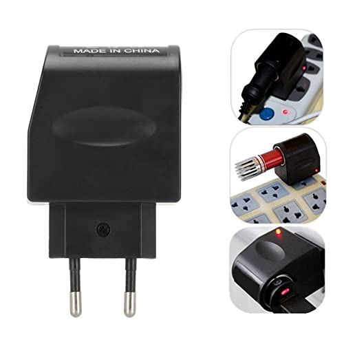 Netzteil Adapter AC zu DC 12 V Wandstecker Konverter mit Zigarettenanzünder Buchse für Kleine Autoelektronik (EU-Stecker) von Topiky