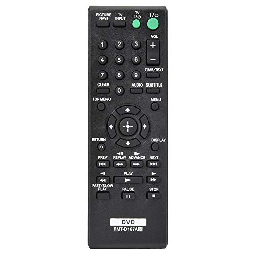 RMT-D187A Fernbedienung Ersatz für DVD-Player DVP-NS611H DVP-NS710 DVP-NS710H DVP-NS710H/B von Topiky